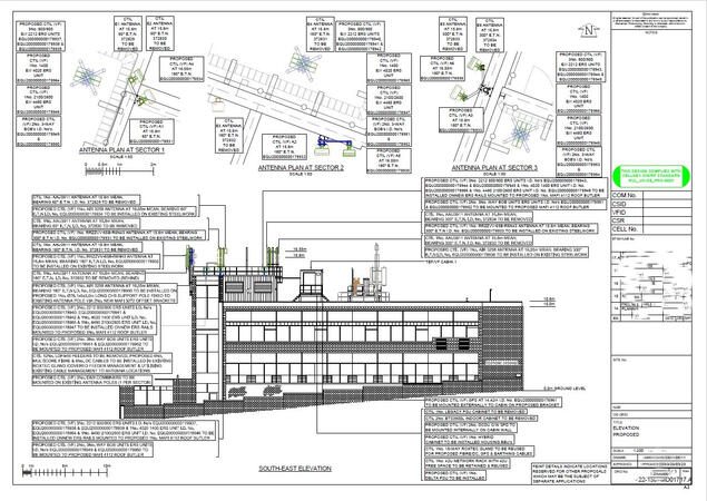 design, engineering, telacad, facefram, cellnex, autocad, arqiva, 5g, mbnl, vm02, tower, telecoms, greenfield, rooftop, h3g, vodafone, antenna, cell site, cellular, telecoms